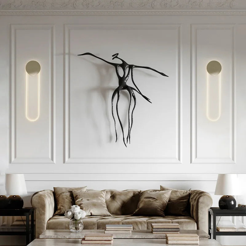 applique murale nordique lampe led créative rétro décoration intérieure - vue 3 sur 6