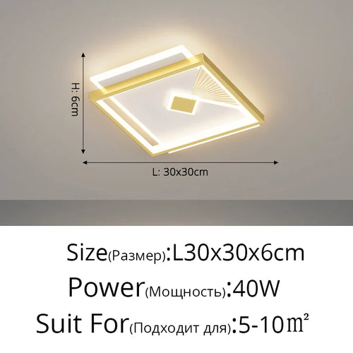 plafonnier moderne en fer forgé avec design géométrique créatif - vue 11 sur 12
