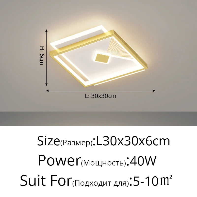 plafonnier moderne en fer forgé avec design géométrique créatif - vue 11 sur 12