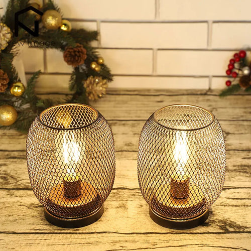 lot de 2 lampes de table rondes sans fil décoration mariage fête intérieur - vue 5 sur 9