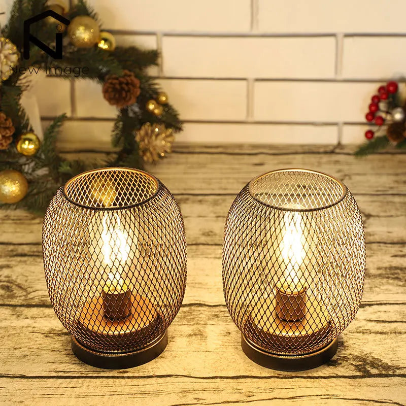 lot de 2 lampes de table rondes sans fil décoration mariage fête intérieur - vue 5 sur 9