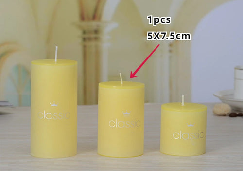 bougies piliers parfumées décoratives sans fumée en plusieurs tailles et couleurs - vue 28 sur 29