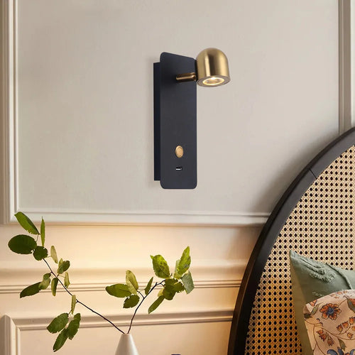 applique murale décorative nordique rechargeable par usb - vue 3 sur 7