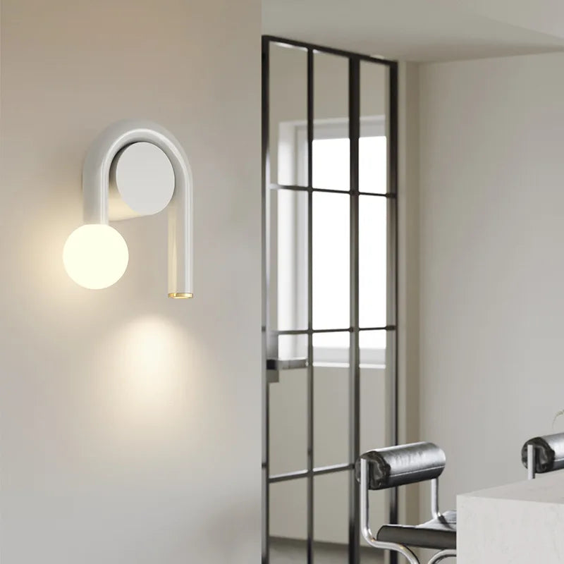 applique murale nordique en métal avec ampoules led éclairage industriel - vue 6 sur 8