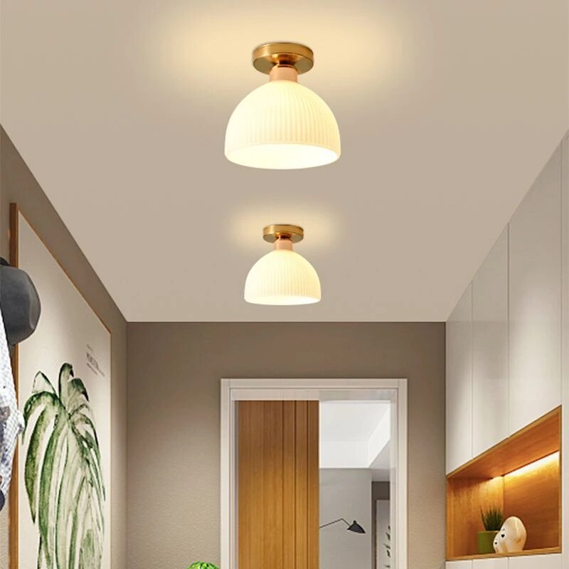 Plafonnier simple moderne blanc - vue 3 sur 23