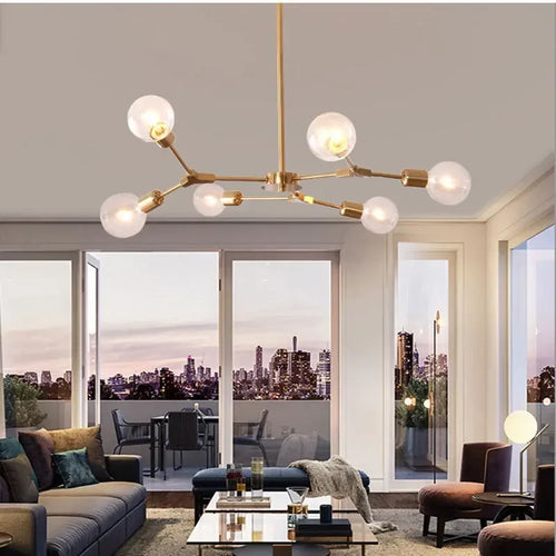 lustre moderne en forme d'arbre pour décoration intérieure - vue 4 sur 14