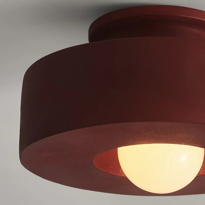 Nordique Wabi Sabi couloir Led plafonniers chambre E27 Led plafonnier moderne Lustre décor à la maison plafonnier luminaires - vue 5 sur 8