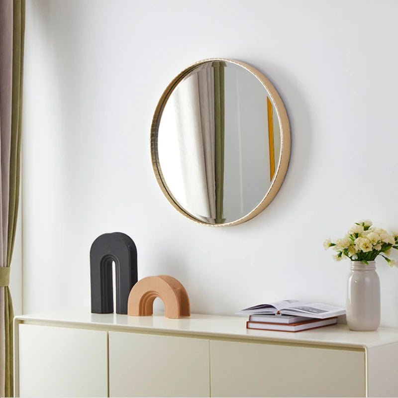 miroirs décoratifs ronds adhésifs pour salle de bain et décoration murale - vue 5 sur 11