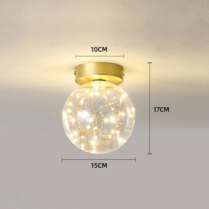 plafonnier LED simple Gypsophile veilleuse - vue 4 sur 7