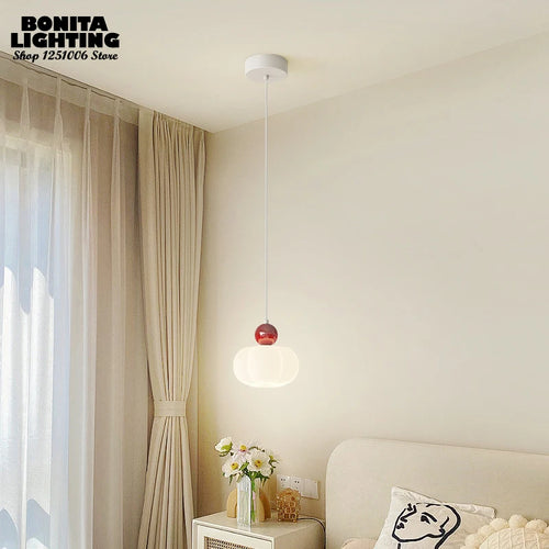 applique murale minimaliste citrouille style crème moderne - vue 7 sur 12