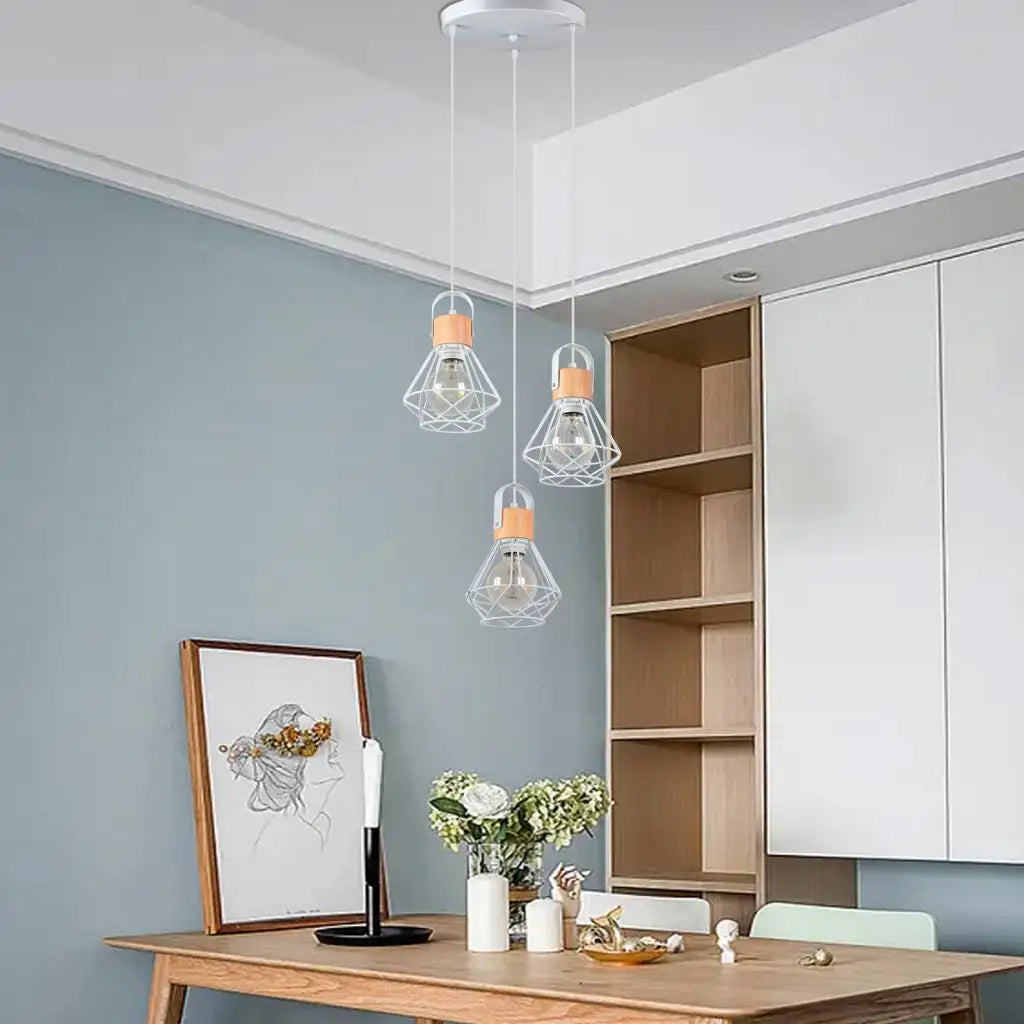 plaque de plafond ronde à 3 trous pour luminaires diy - vue 3 sur 11