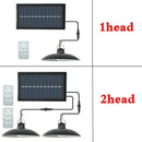 suspension solaire extérieure lampe led étanche avec télécommande décorative