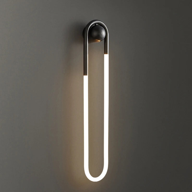 applique murale led moderne forme ellipse pour décoration intérieure
