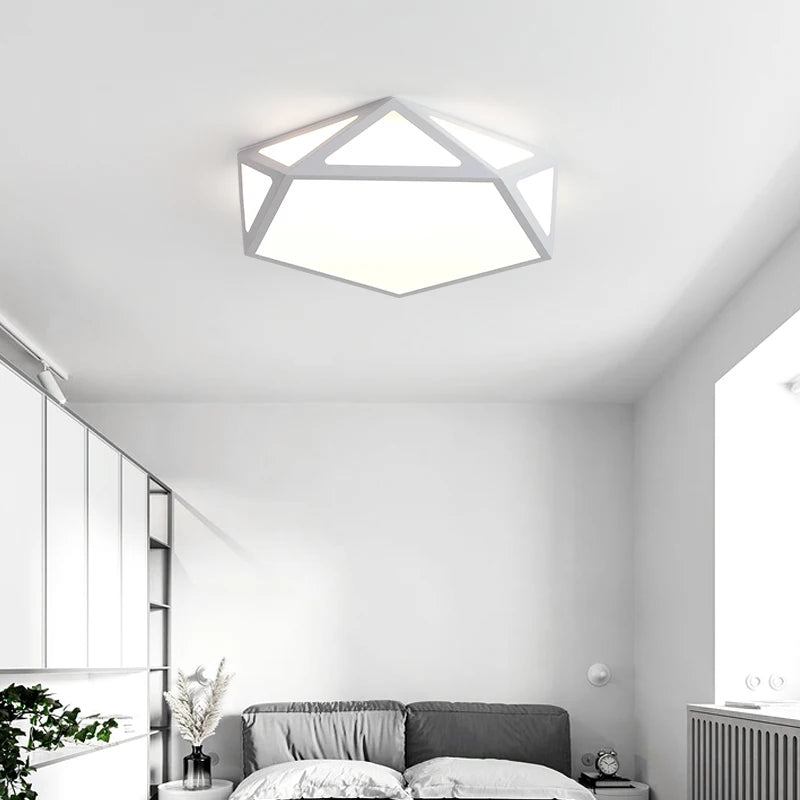plafonnier led ultra-mince moderne géométrique simple et créatif - vue 5 sur 18