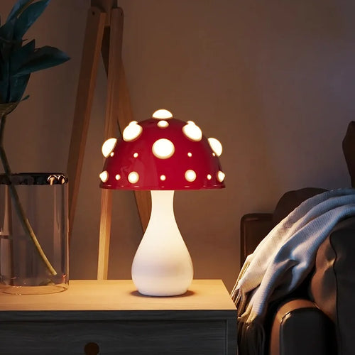 Lampe champignon Amanita tricolore LED USB - vue 6 sur 8
