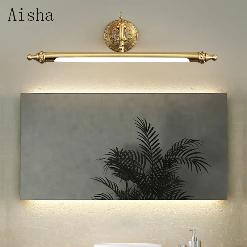 applique murale led en cuivre style nordique pour intérieur élégant - vue 3 sur 7