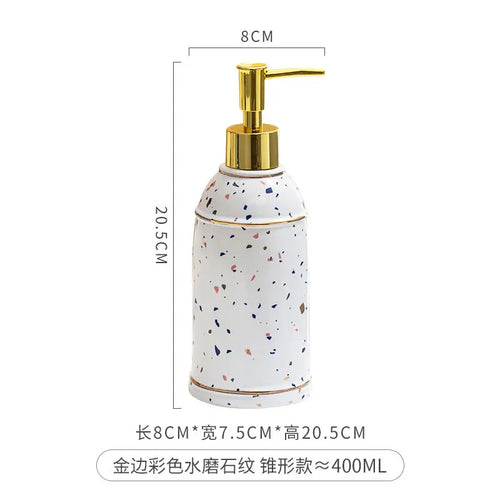 distributeur de savon céramique pour gel douche et désinfectant - vue 29 sur 30