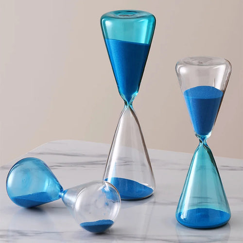décoration sablier créative en verre pour intérieur élégant - vue 3 sur 16