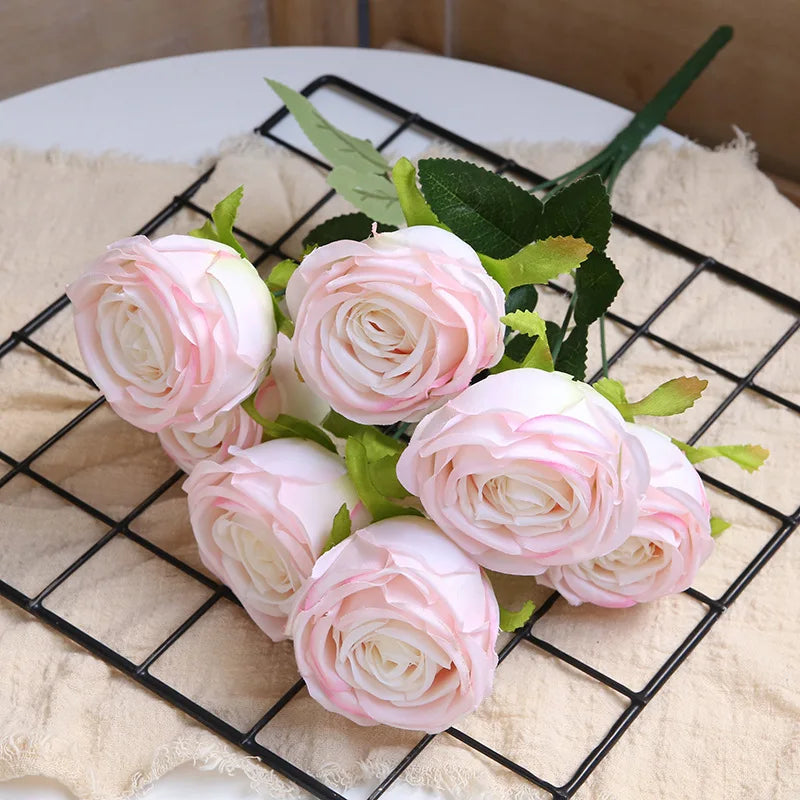 bouquets de roses artificielles pour décoration de mariage et artisanat - vue 7 sur 17