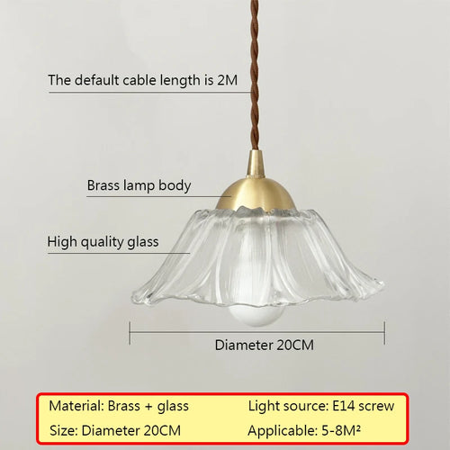Lustre japonais en verre de laiton - vue 21 sur 23