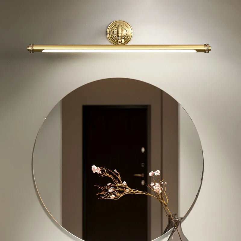 style chinois doré miroir lumières phare étanche rétro - vue 2 sur 8