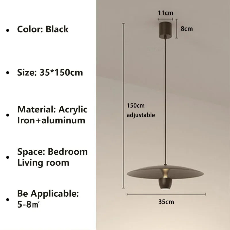 lustre led moderne pour café restaurant et décoration intérieure - vue 9 sur 12
