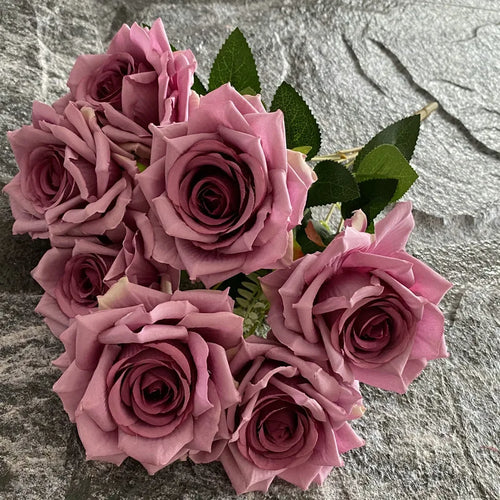 rose artificielle en soie pour décoration et photographie de mariage - vue 17 sur 22