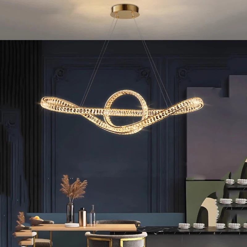 home decorationPendant lights, luxury crystal living room chandelier, dining room Pendant lamp, ceiling light, indoor lighting - vue 1 sur 6