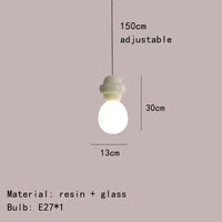 mini suspension en résine avec fil réglable