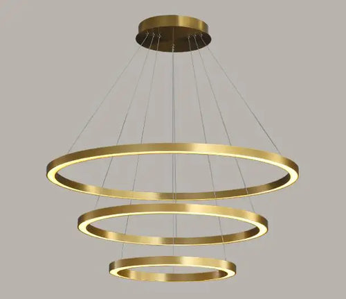 lustre led nordique circulaire pour décoration intérieure luxueuse - vue 10 sur 12
