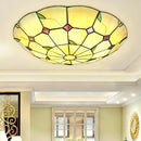 lustre tiffany méditerranéen bohème vitrail pour décoration intérieure