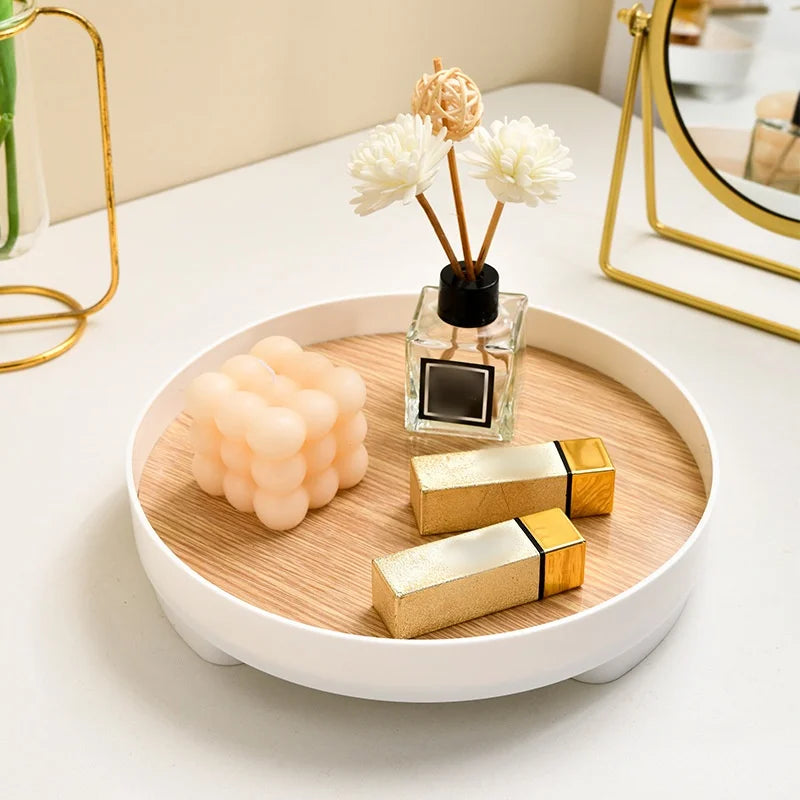plateau de rangement en bois pour cils bijoux et cosmétiques - vue 1 sur 6