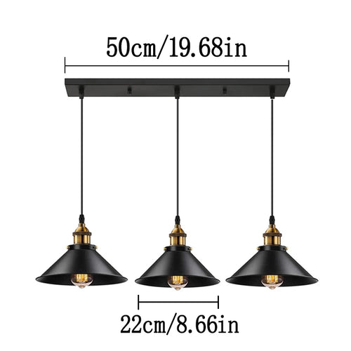Vintage suspension Loft rétro lustre suspension E27 Base industrielle suspension Edison éclairage domestique pour salon - vue 16 sur 17