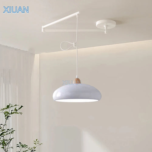 suspension moderne à bras oscillant led mobile - vue 2 sur 30