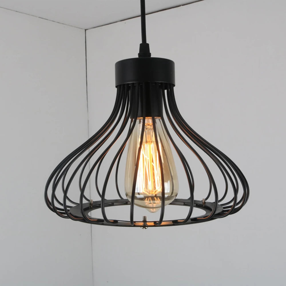 suspension vintage industrielle en métal design créatif pour intérieur - vue 3 sur 7