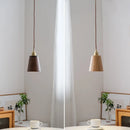 loft bois led suspension abat-jour moderne décoration maison éclairage
