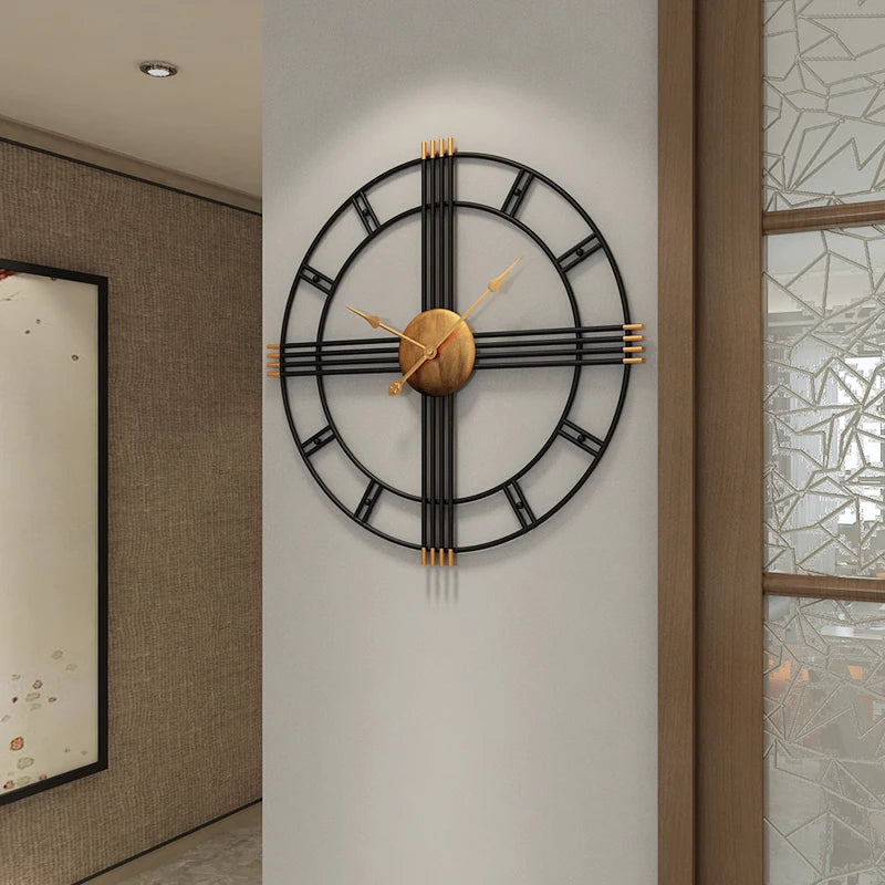 horloge murale moderne décoration nordique créative et silencieuse - vue 4 sur 8