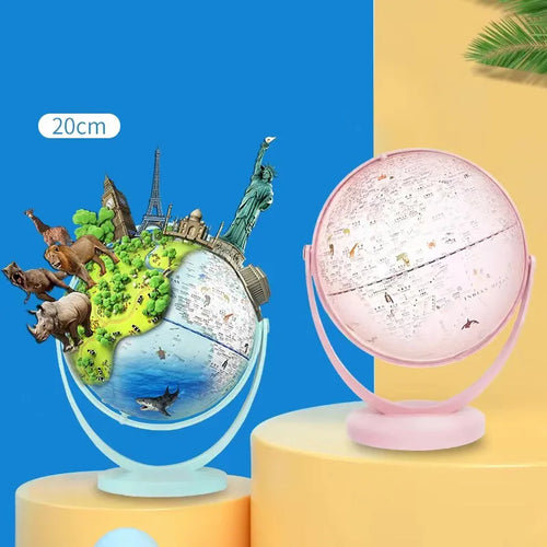 lampe de bureau globe gemini décorative et éducative pour étudiants - vue 2 sur 6