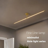 lustre moderne led pour allée murale miroir ligne décoration maison