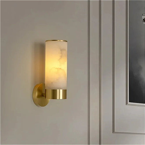 applique murale en marbre style nordique moderne à led - vue 2 sur 6