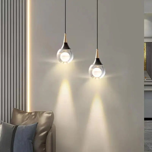 lustre cristal led design pour décoration intérieure moderne - vue 6 sur 10