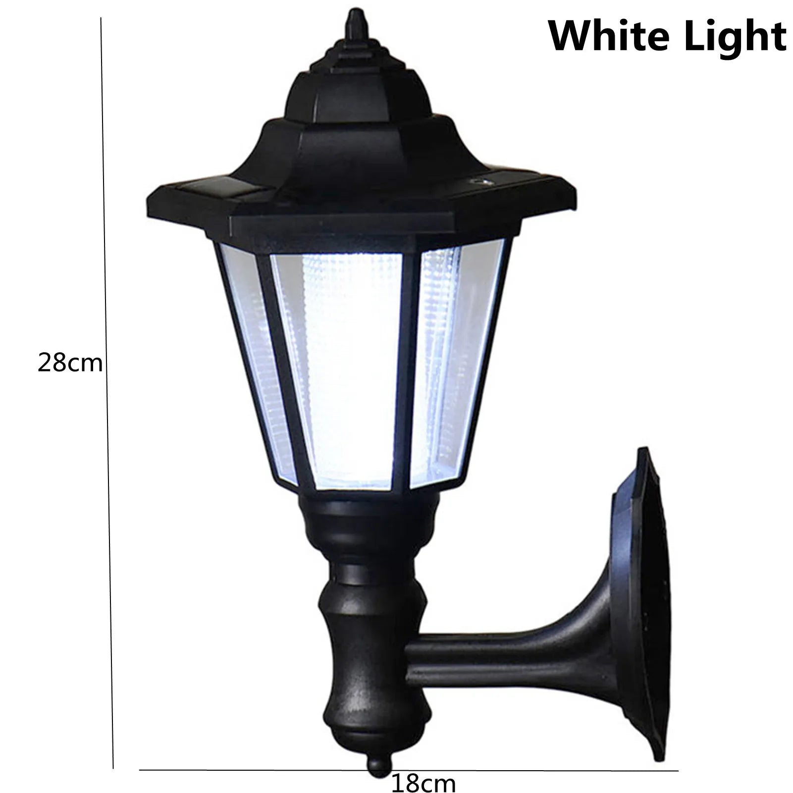 LED à alimentation solaire lumière de clôture carrée blanc chaud lampe éclairage extérieur pilier étanche IP65 lampe solaire extérieure pour jardin - vue 14 sur 14