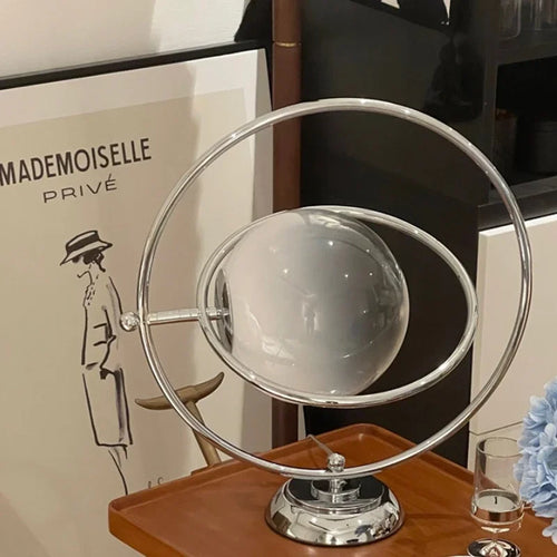 lampe de bureau design italienne en verre rotative élégante - vue 3 sur 7