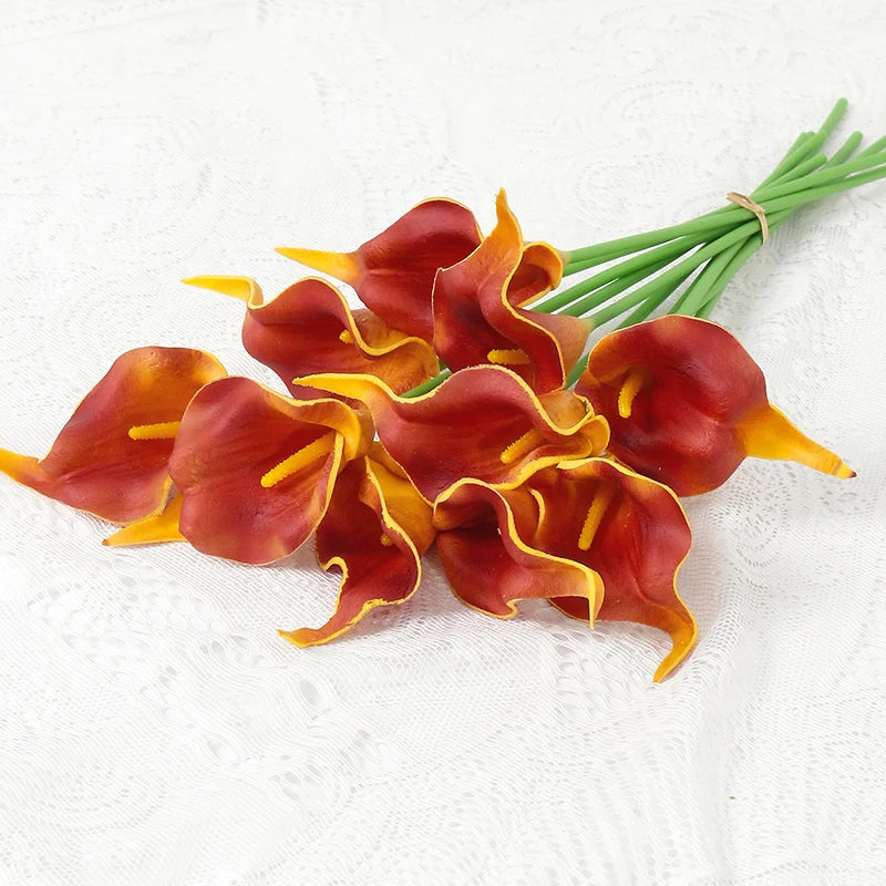 lot de fleurs artificielles lys calla pour mariage et décoration florale - vue 14 sur 23
