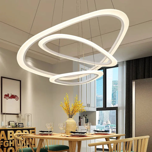 suspension moderne à led pour décoration intérieure élégante - vue 3 sur 11