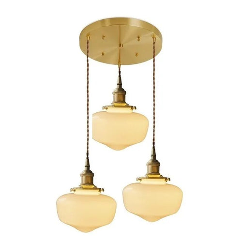 Suspension LED en verre blanc laiteux - vue 18 sur 30