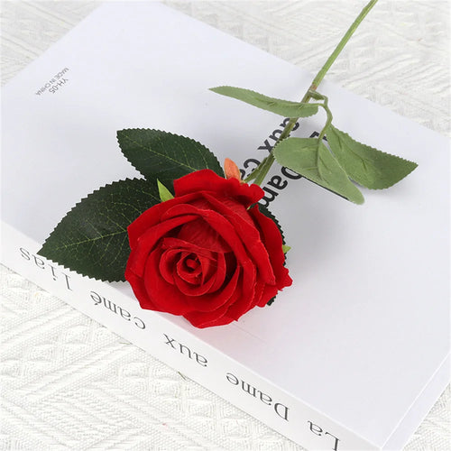 bouquet de roses artificielles pour mariage Noël ou Saint-Valentin - vue 8 sur 14