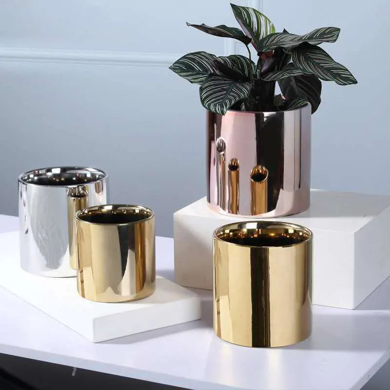 décoration de jardin pot en céramique pour plantes vertes et succulentes - vue 3 sur 9