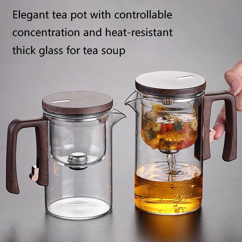 Theiere en verre avec infuseur filtre 520ml720ml - vue 3 sur 6