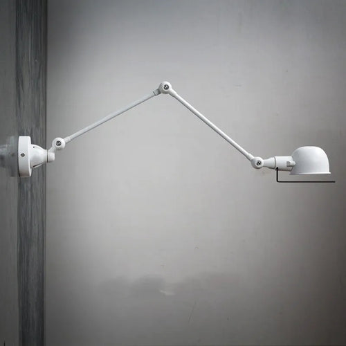 applique murale rétractable bras oscillant avec interrupteur loft - vue 4 sur 16